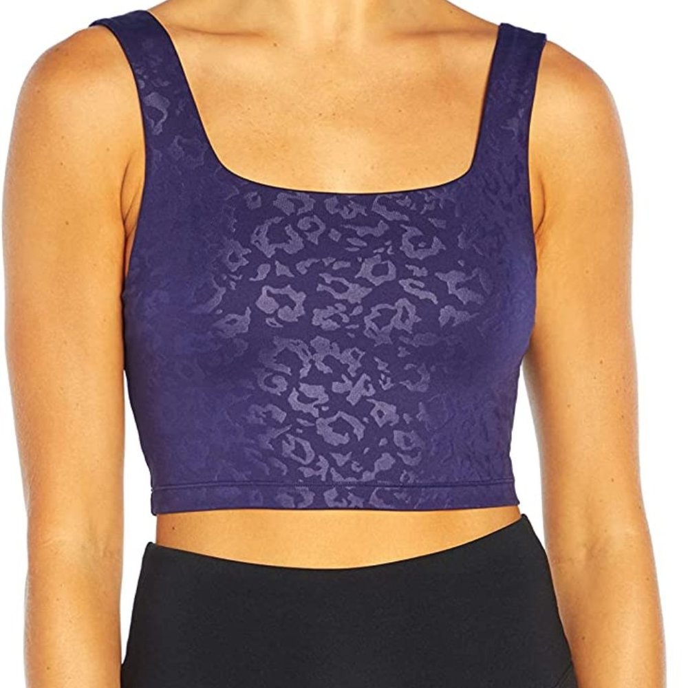 Marika Medium Astral Aura Floral-Embossed Lola Longline Sports Bra